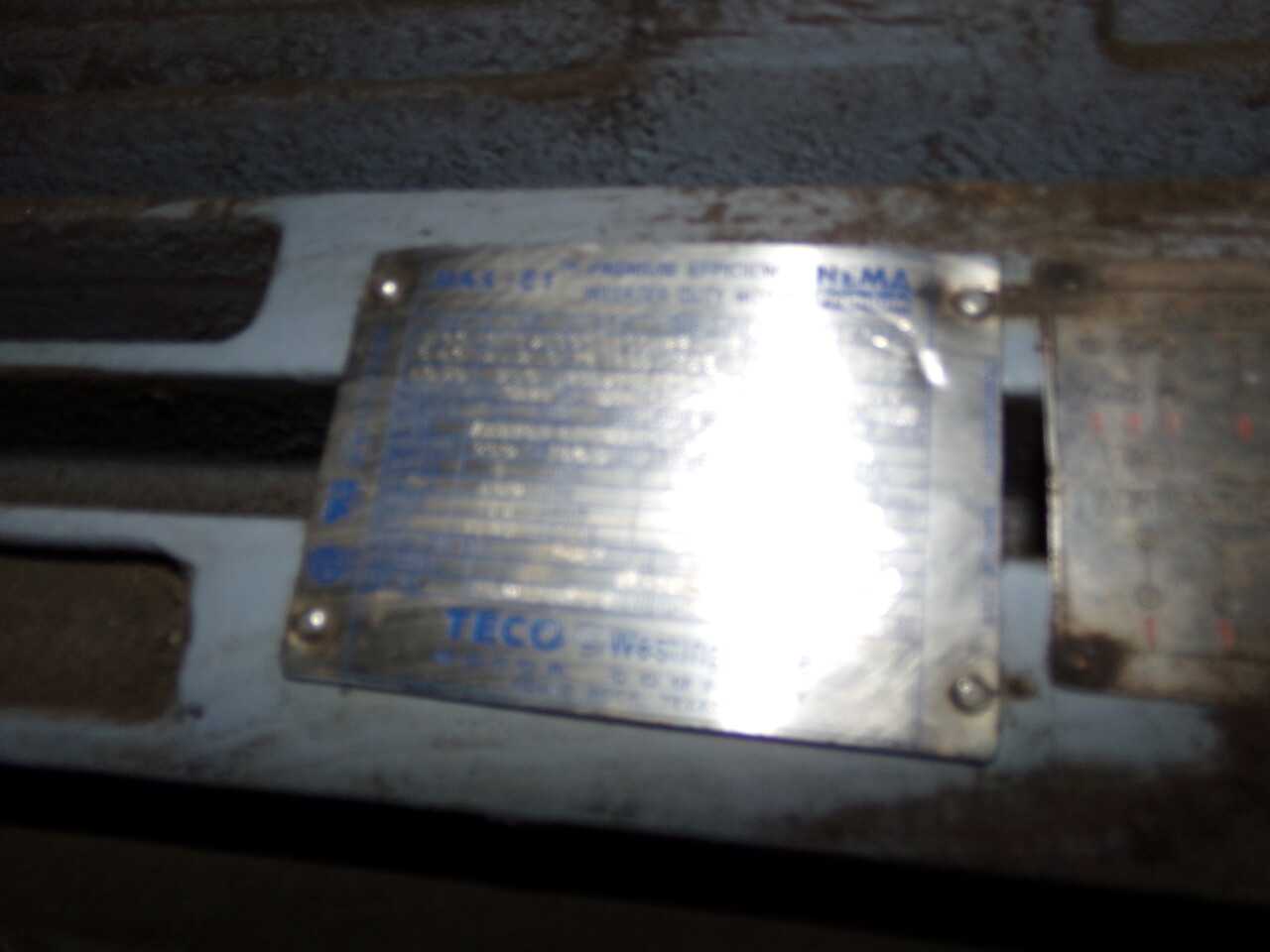 TECO WESTINGHOUSE AEHH8N-8NUWA ELECTRIC MOTOR - ELECTRIC MOTORS