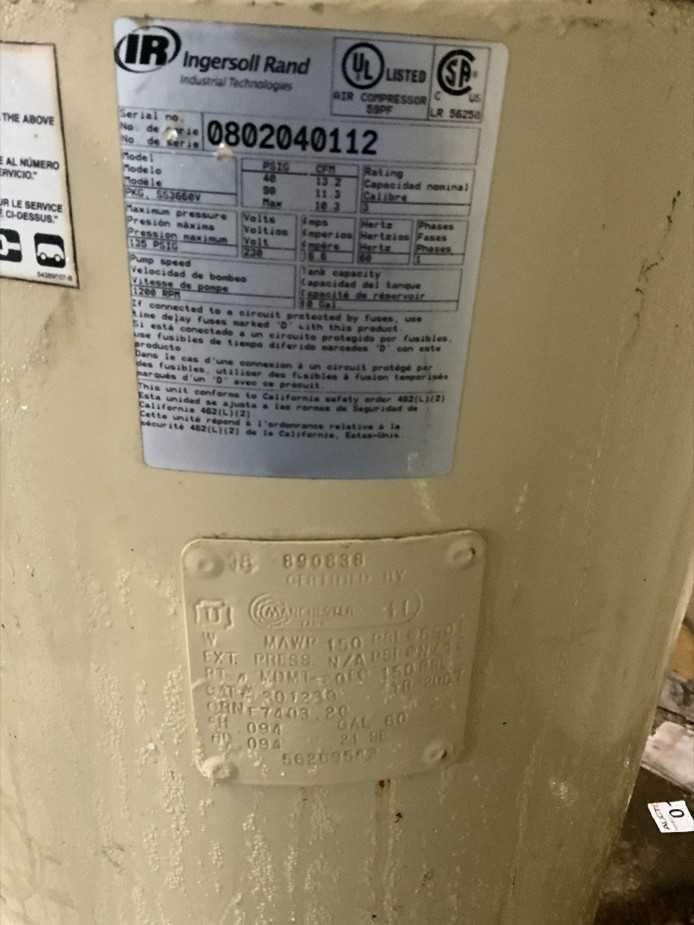 Ingersoll Rand Air Compressor - AIR COMPRESSORS