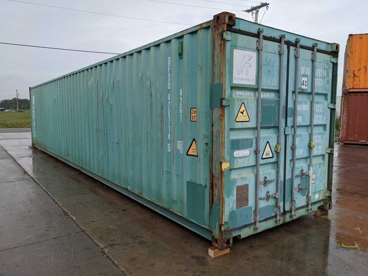 DONG FANG 40FT STANDARD CUBE SHIPPING CONTAINER - INDUSTRIAL PARTS