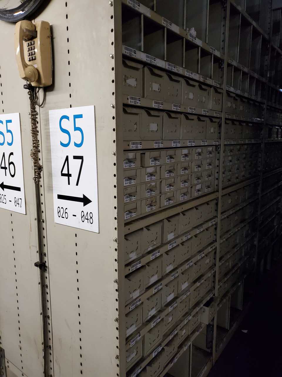 550 sections of 18” deep x 36” x 8’ high Heavy-Duty Steel Shelving - SHELVING