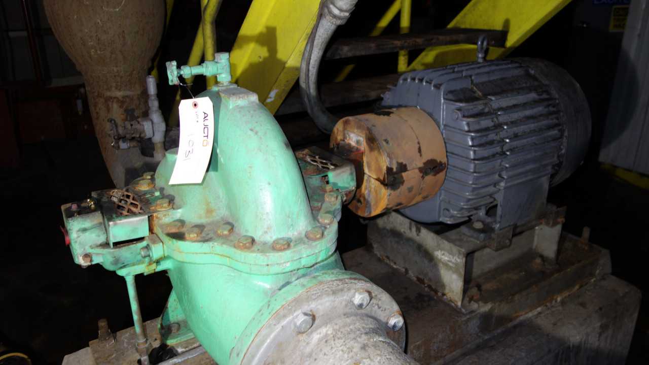 WORTHINGTON 6LR-10 SPLIT CASE PUMP WITH 40HP MOTOR - ELECTRIC MOTORS