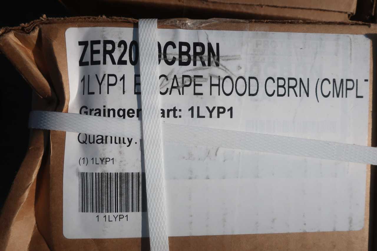 1 PALLET OF NORTH HONEYWELL ER2000CBRN GAS MASKS W EMERGENCY ESCAPE HOOD - SAFETY EQUIPMENT