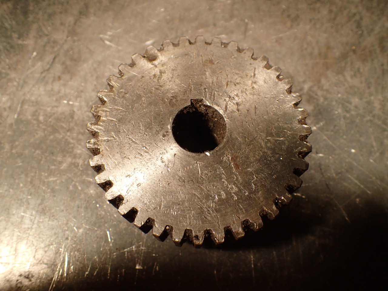 29607-102 Lathe Change Gear: 36-Tooth, 12DP 3-3/16" OD 3/4" Keyed Bore - LATHE PARTS