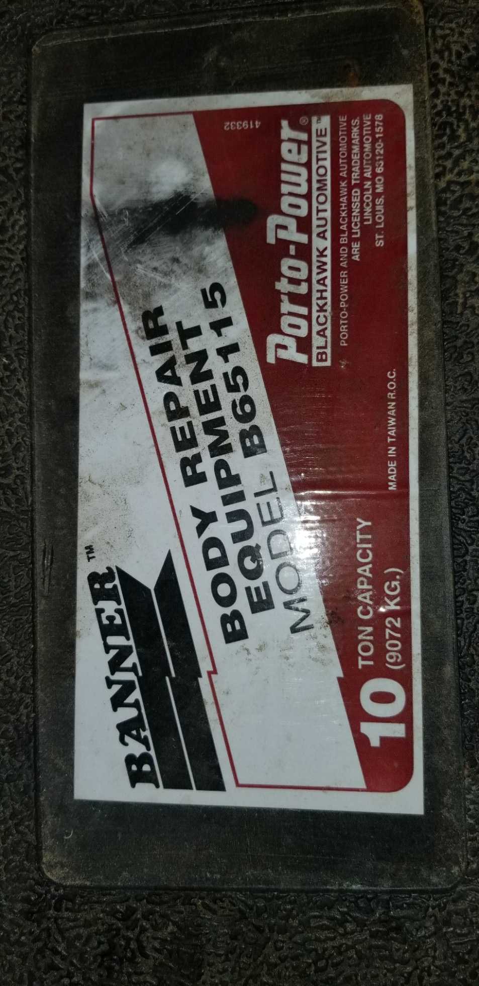 Porto-Power Hydraulic Jack - ELECTRIC POWER TOOLS