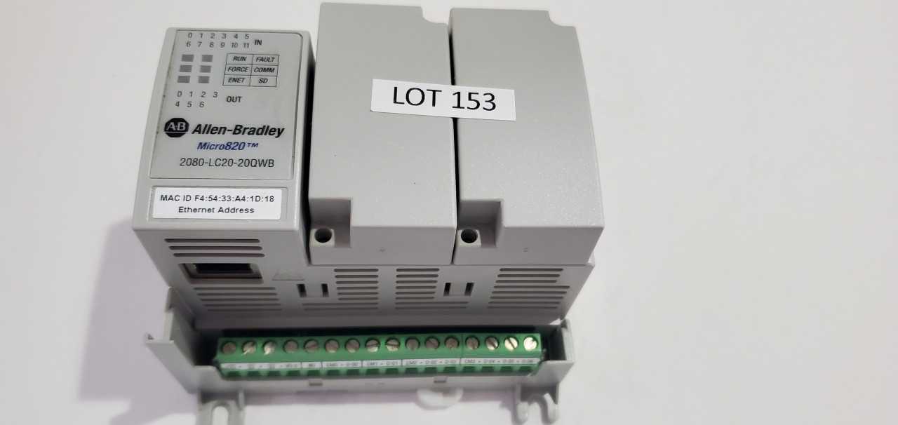 Allen Bradley Micro 820 2080-LC20-20QWB PLC - AUTOMATION & CONTROLS