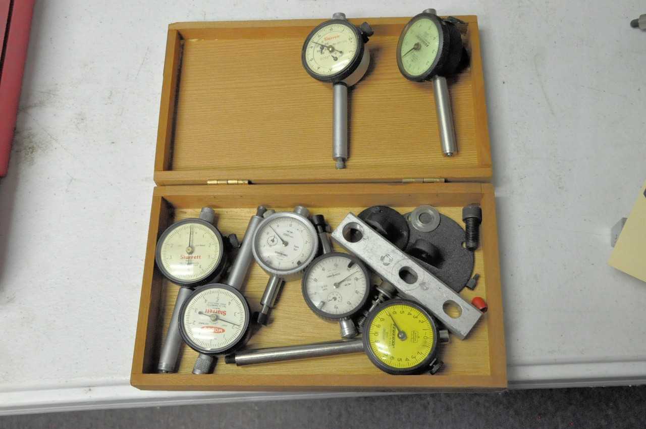 Lot-Asst'd Dial Indicators in (1) Case - ELECTRIC POWER TOOLS