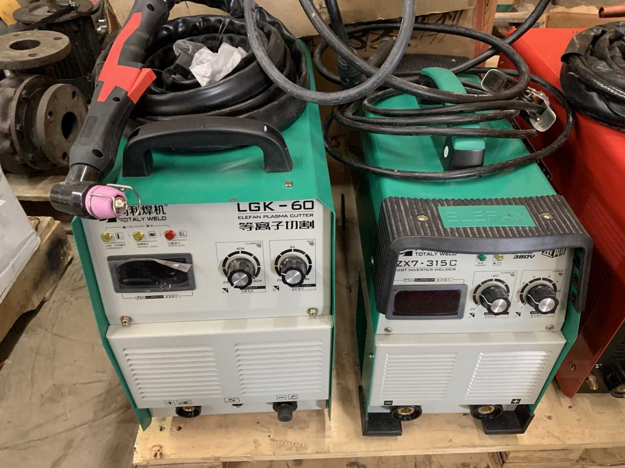 NEW TOTALY WELD ELEFAN PLASMA CUTTER LGK-60 AND WELDER ZX7-315C - WELDING EQUIPMENT