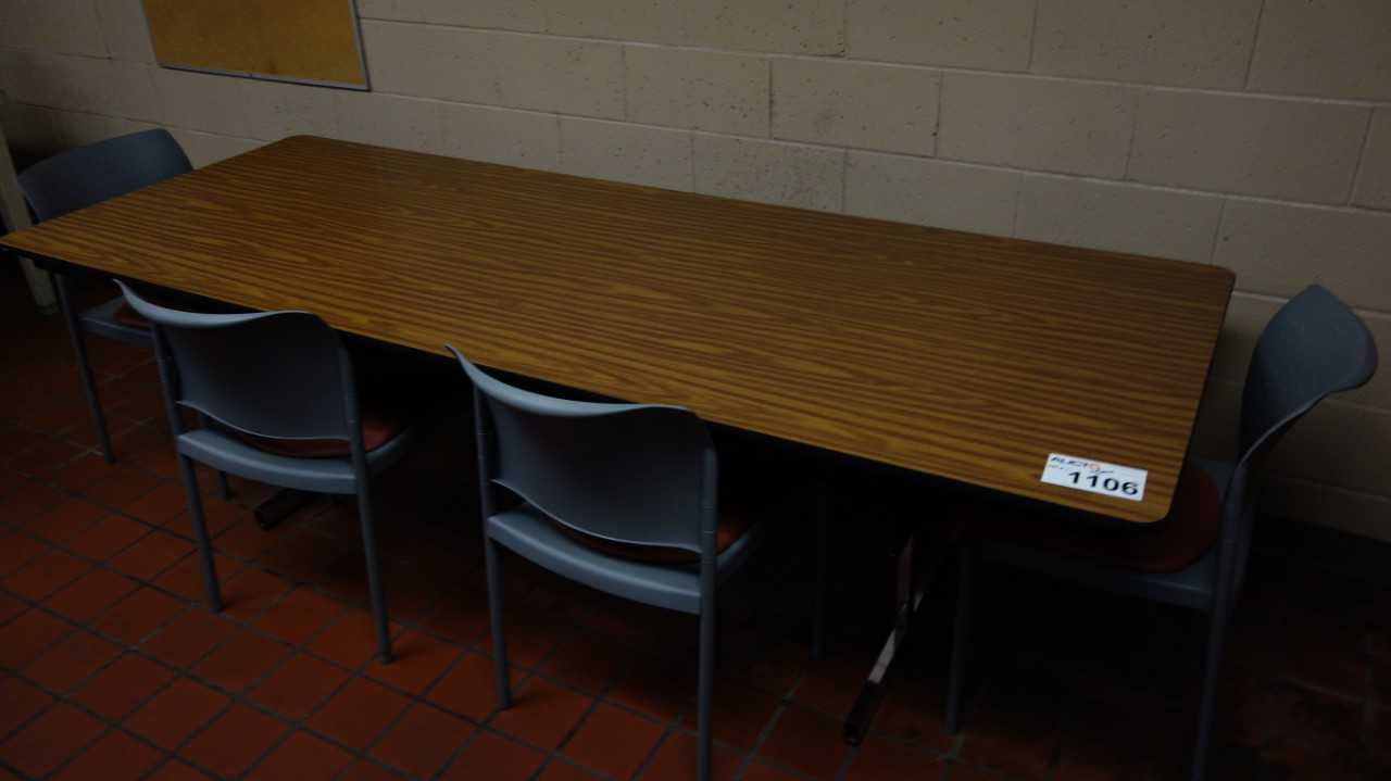 LOT OF FURNITURE, 1X TABLE, 4X CHAIR - PLANT & FACILITY