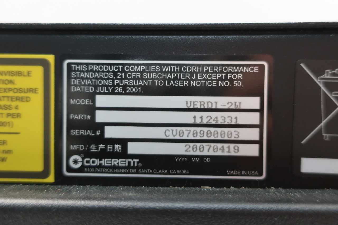COHERENT LASER POWER SUPPLY MODULE - AUTOMATION & CONTROLS