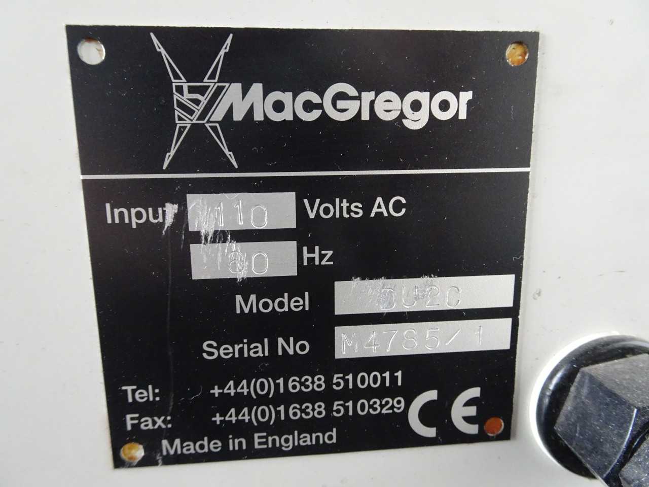 MACGREGOR DC welder DU2C - WELDING EQUIPMENT