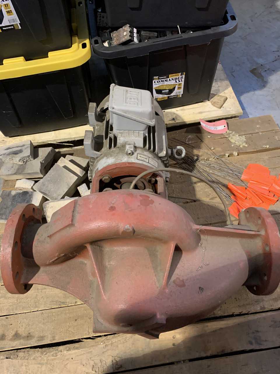 USED ARMSTRONG PUMP 4380 WITH WEG MOTOR 7-1/2HP BLCP7.5-213JP - ELECTRIC MOTORS