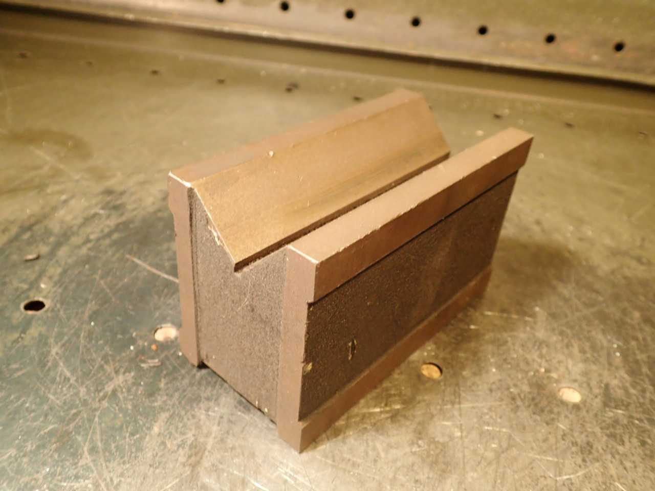 4-3/4" Long Machinsit V-Block: 1-1/2" Wide Vee, 2-7/8" High, Hollow for Magnet - HOLEMAKING TOOLS