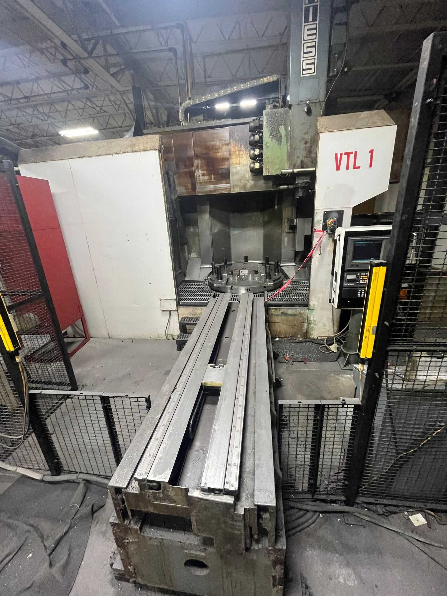 1993 Schiess Vertimaster 20 DSC 160 Vertical Turning Machine w/Fanuc 15TB Control w/Live Spindle - AUTOMATION & CONTROLS