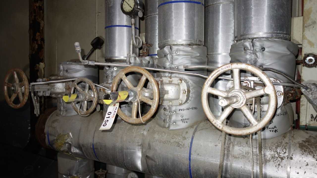 LOT OF 4 WILLIAMS 4IN STEEL GATE VALVES - VALVES