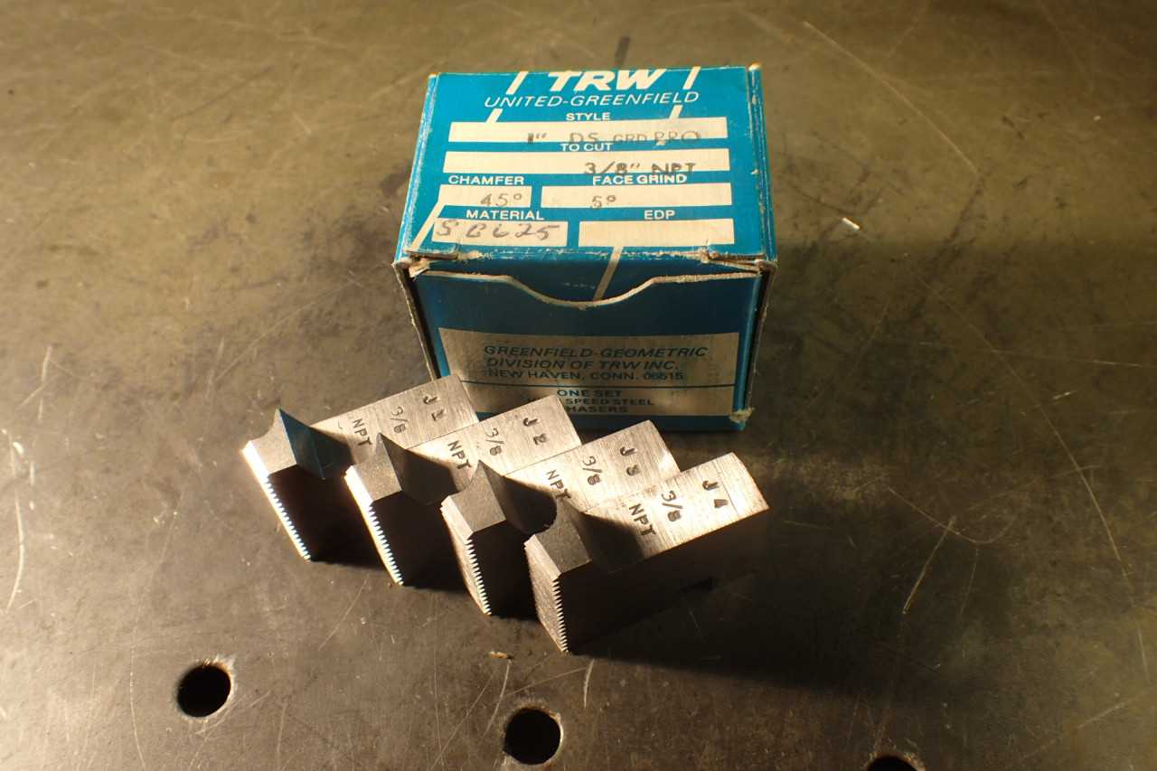 TRW/Greenfield Geometric 1" DS Thread Chasers 7/8" -20 NS Projection Type - MACHINING ACCESSORIES & TOOLING