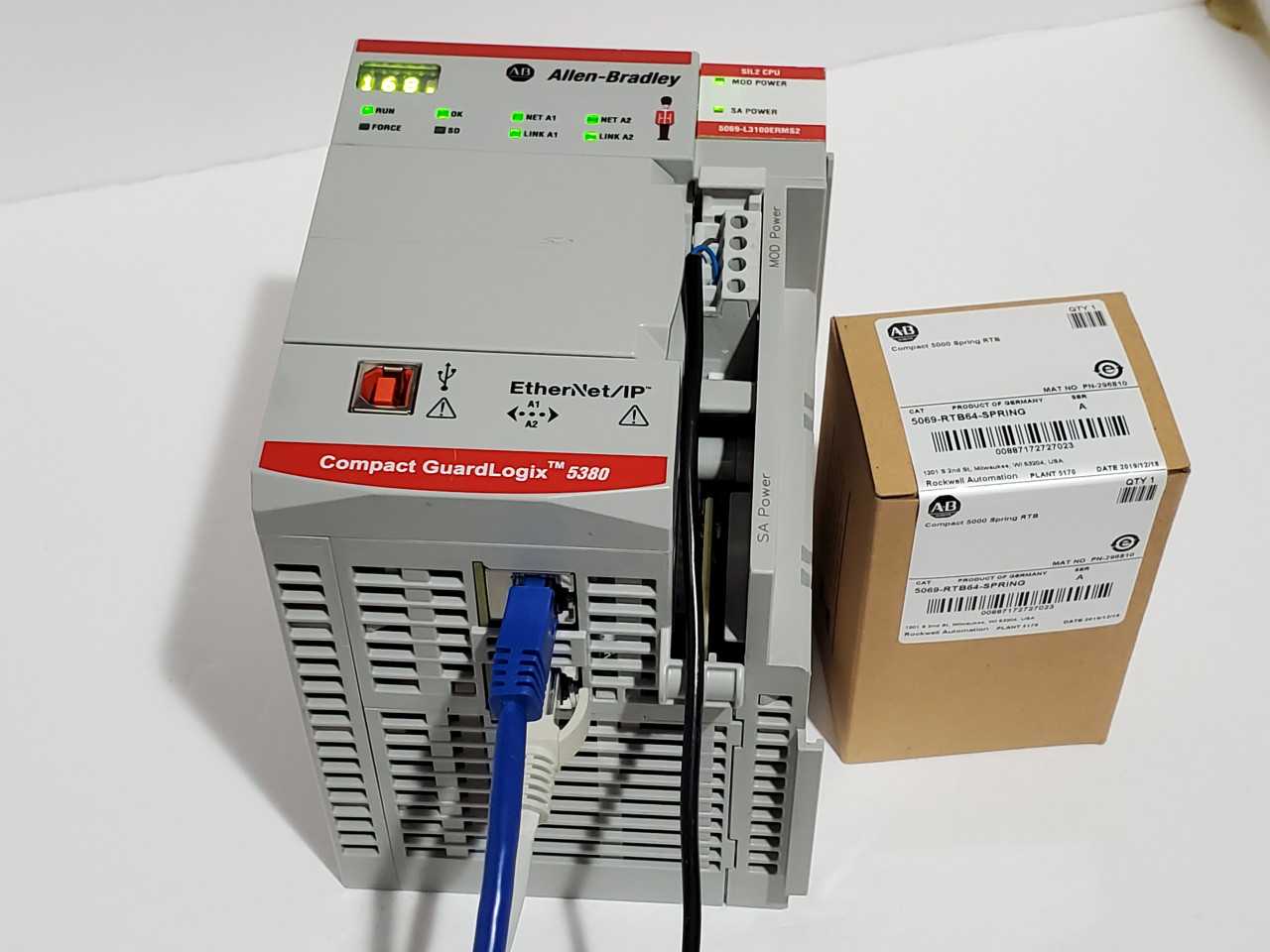 Allen Bradley CompactLogix 5069-L3100ERMS2 Plus Brand new 5069-RTB64 Spring - AUTOMATION & CONTROLS Allen Bradley CompactLogix 5069-L3100ERMS2 Plus Brand new 5069-RTB64 Spring - AUTOMATION & CONTROLS