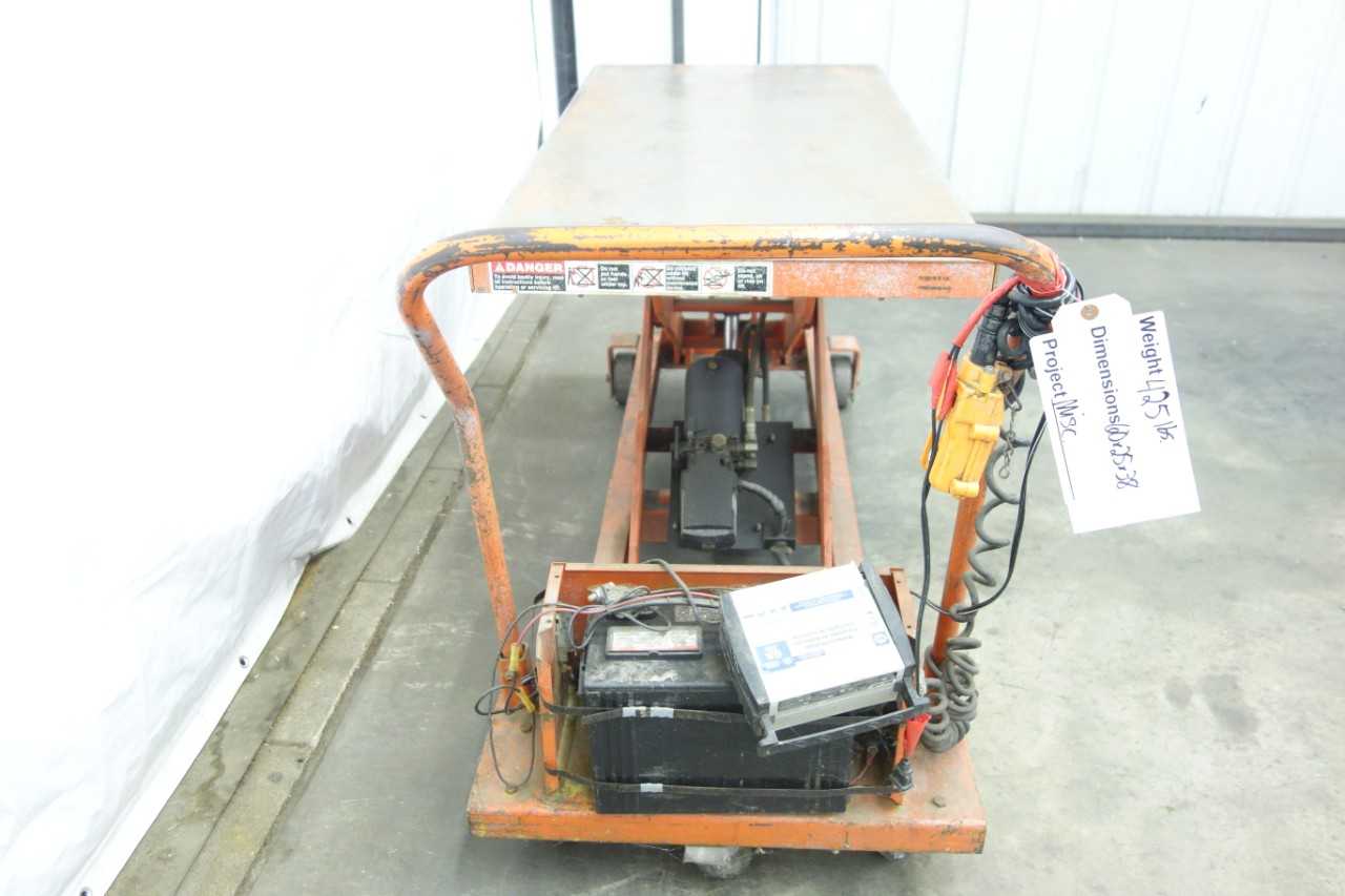 PRESTO ELECTRIC LIFT TABLE - MATERIAL HANDLING