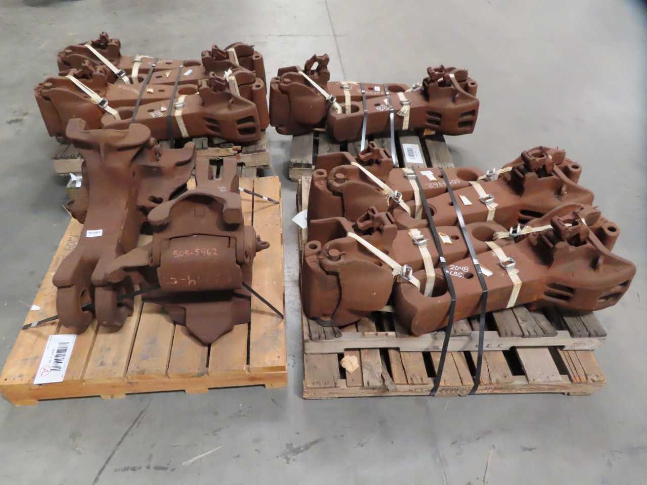 4 PALLETS OF ASSORTED CAB & PLATFORM SPARE TRAIN COUPLINGS - ELECTRICAL COMPONENTS