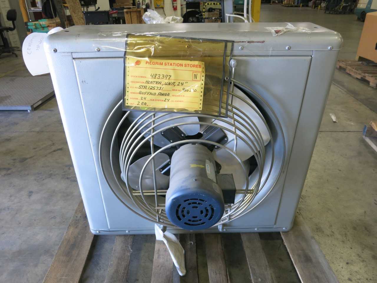 BUFFALO FORGE BREEZO-FIN 24Y29 HEATER UNIT 208-230/460V-AC 3/4HP - ELECTRIC MOTORS