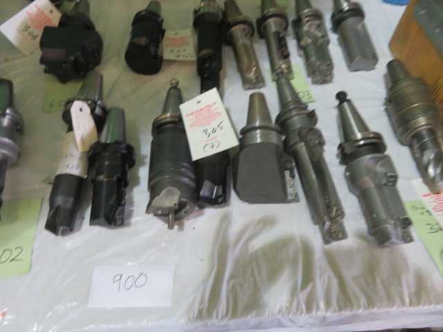 7	Various CAT40 Tools with Tool Holders   LOT - MISCELLANEOUS