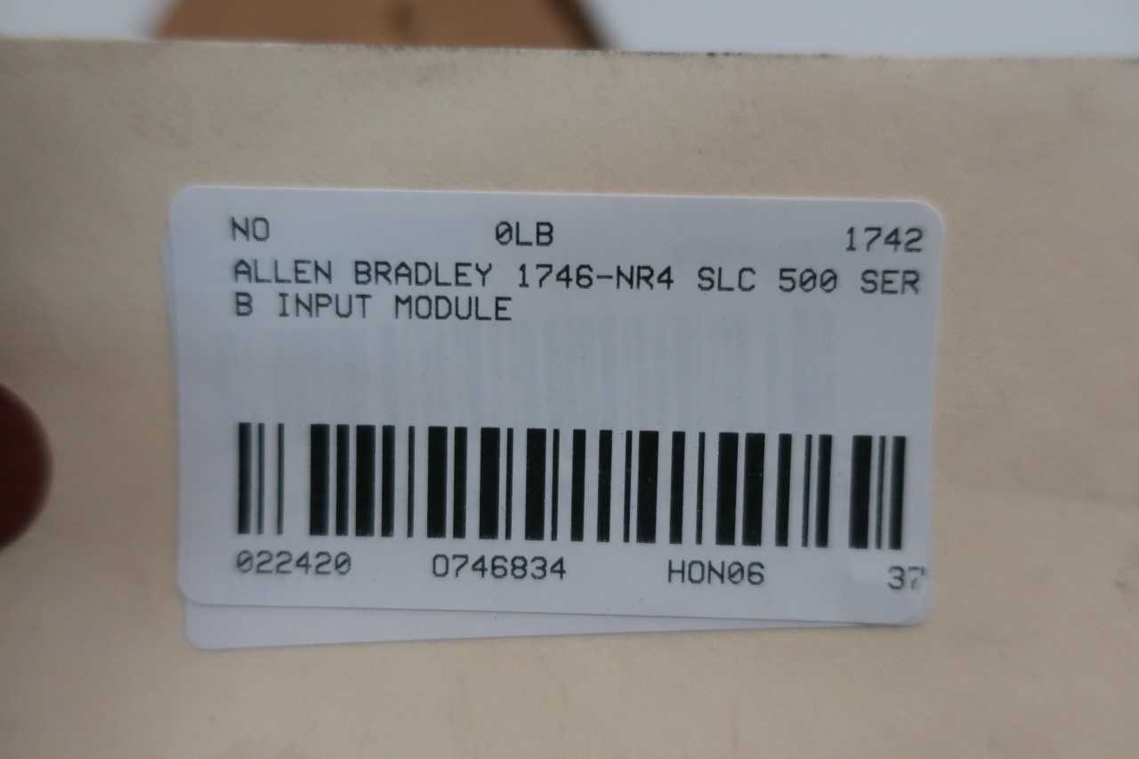 ALLEN BRADLEY 1746-NR4 SLC 500 INPUT MODULE SER B - AUTOMATION & CONTROLS