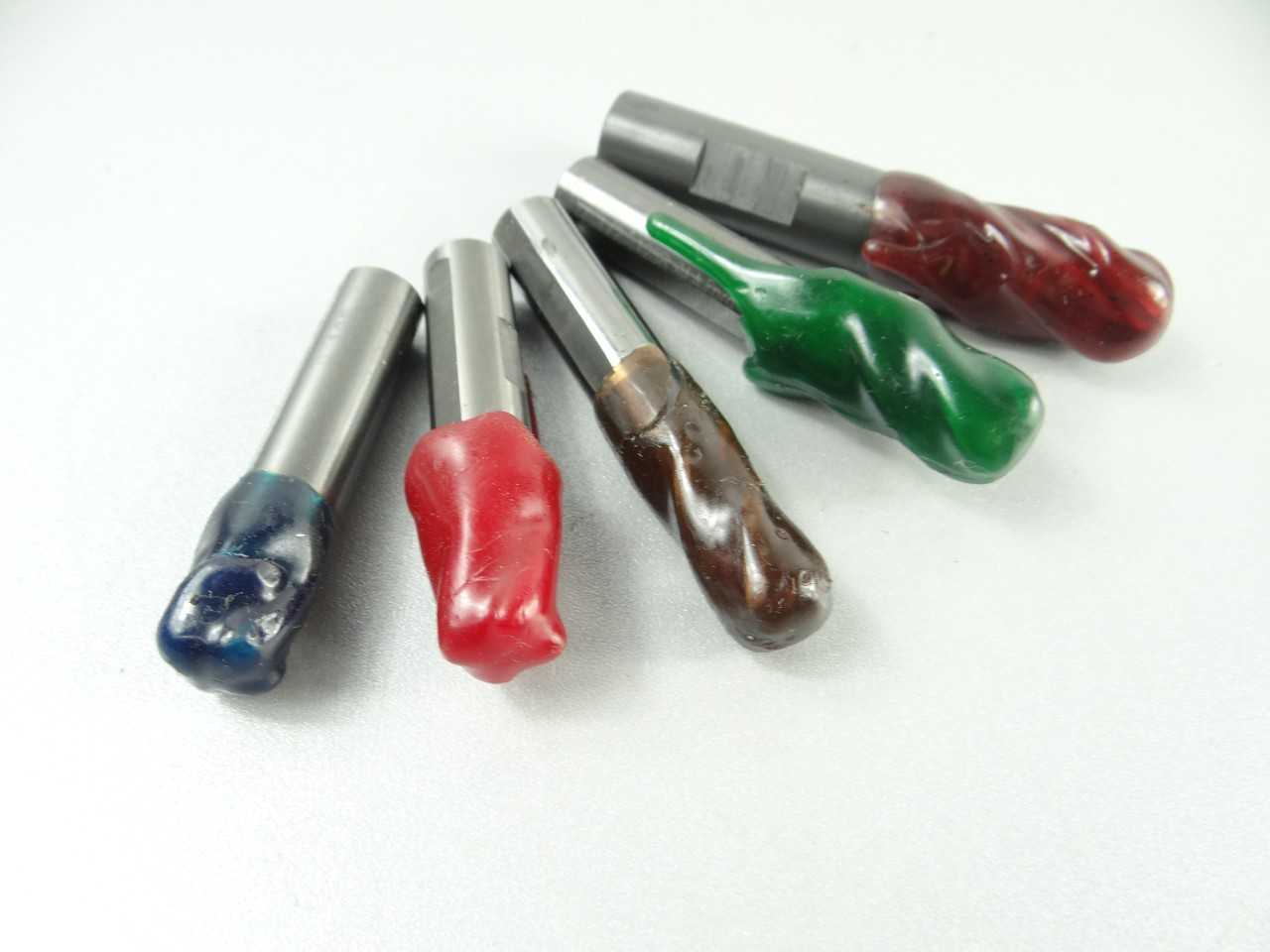 Lot of 5 Freshly Sharpened Assorted Solid Carbide End Mills - MACHINING ACCESSORIES & TOOLING