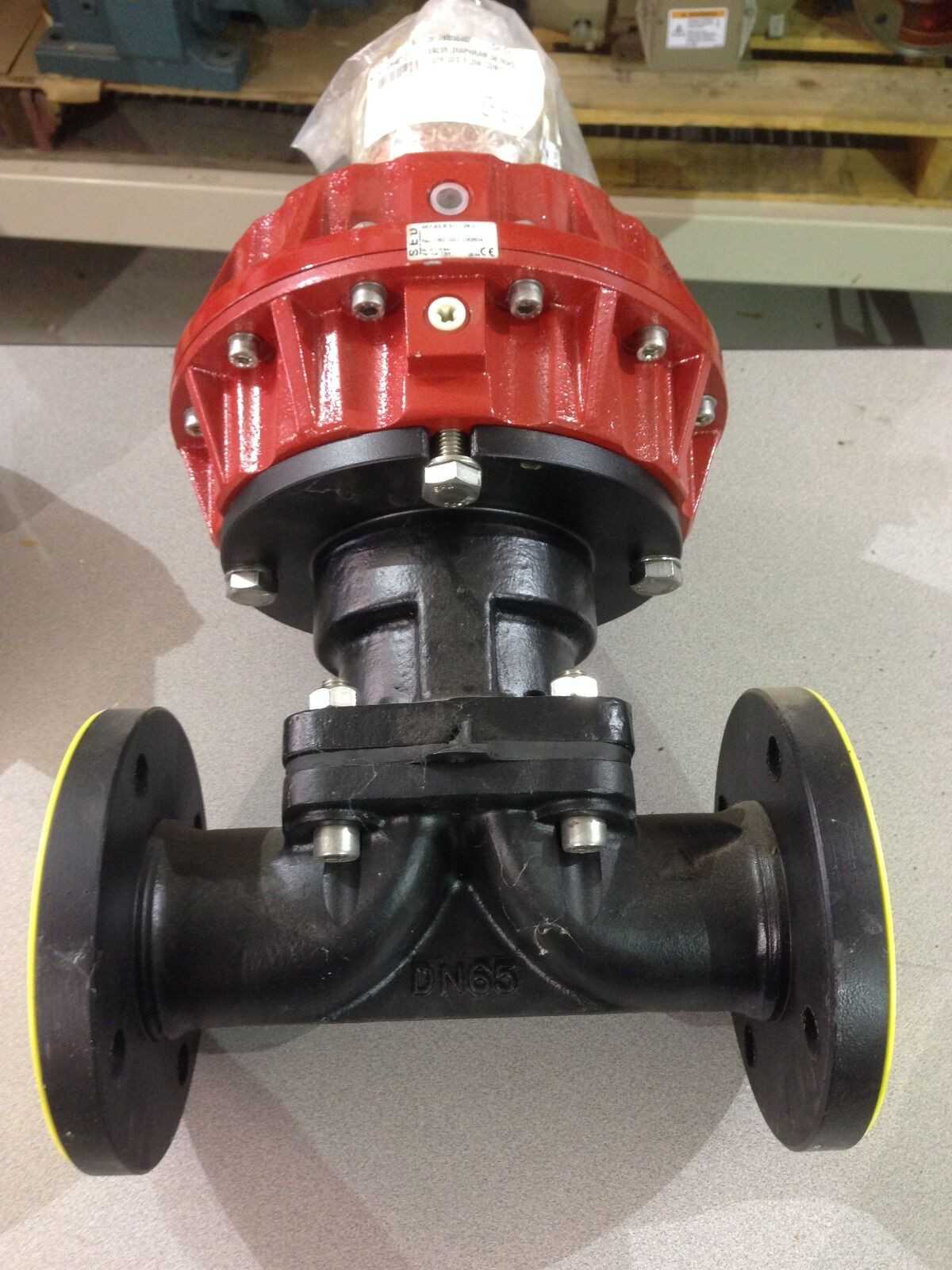 NEW SED DIAPHRAM FLOW CONTROL VALVE 487.65.8.51.1.2R.5 1801051-100804 - VALVES