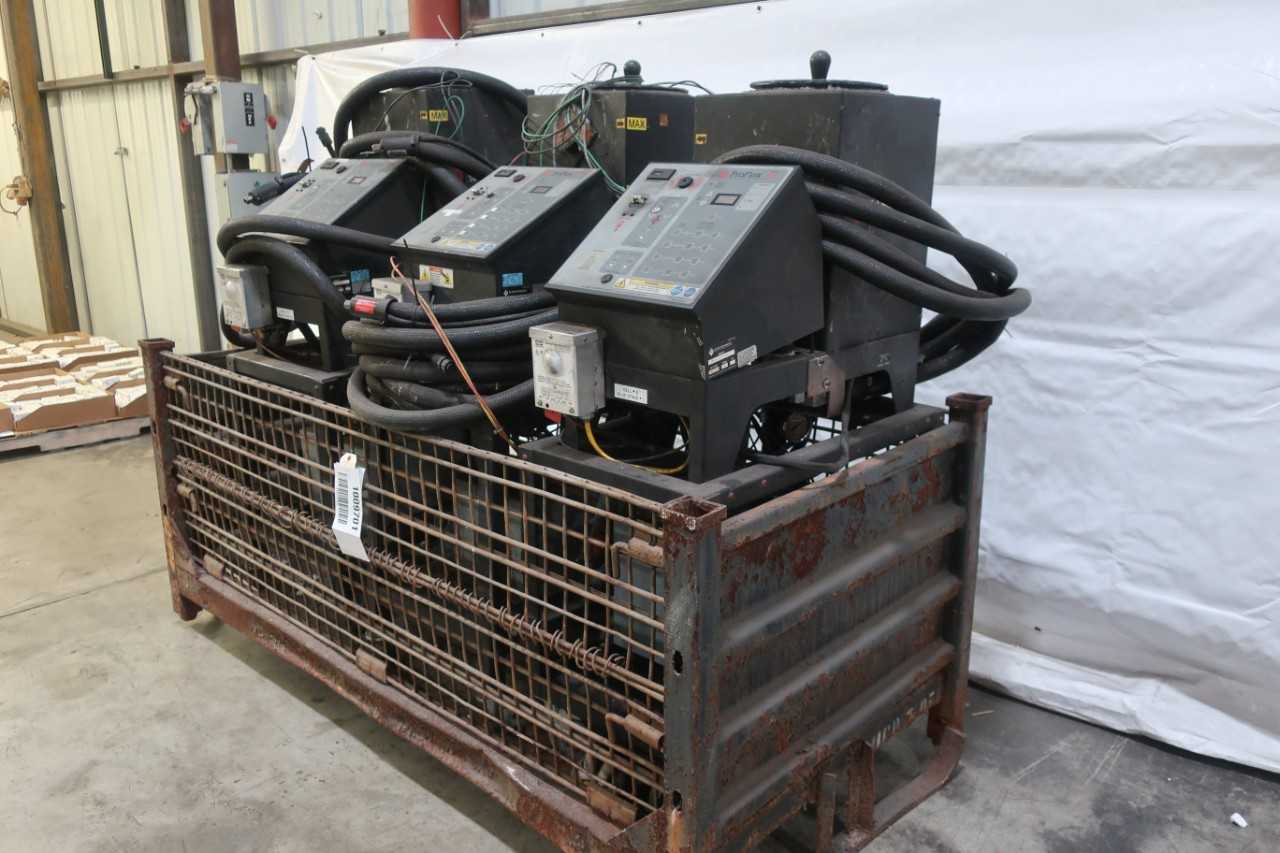 LOT OF 3 HOTMELT TECHNOLOGIES PROFLEX G-9 HOT MELT APPLICATION SYSTEMS - PACKAGING