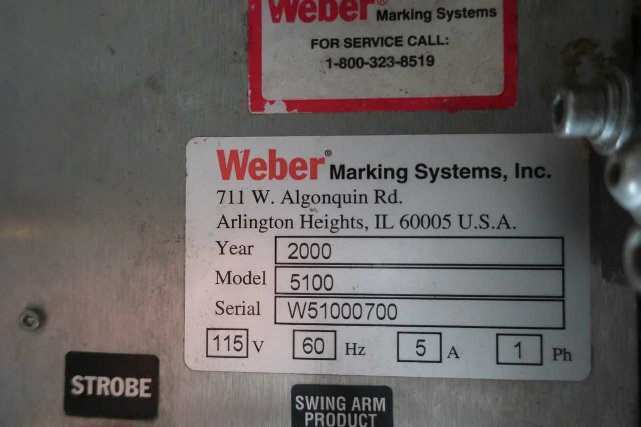 WEBER 5100 LABEL PRINTER APPLICATOR - PACKAGING