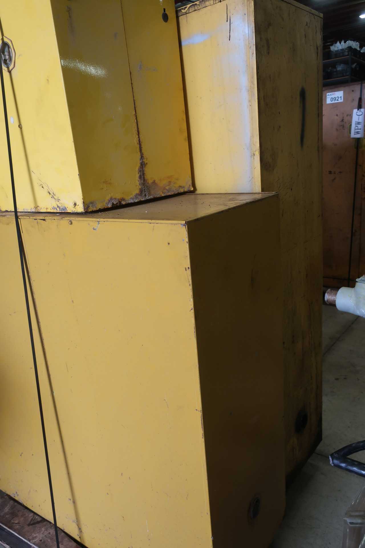 2 PALLETS OF ASSORTED CHEMICAL SAFETY CABINETS - SAFETY EQUIPMENT