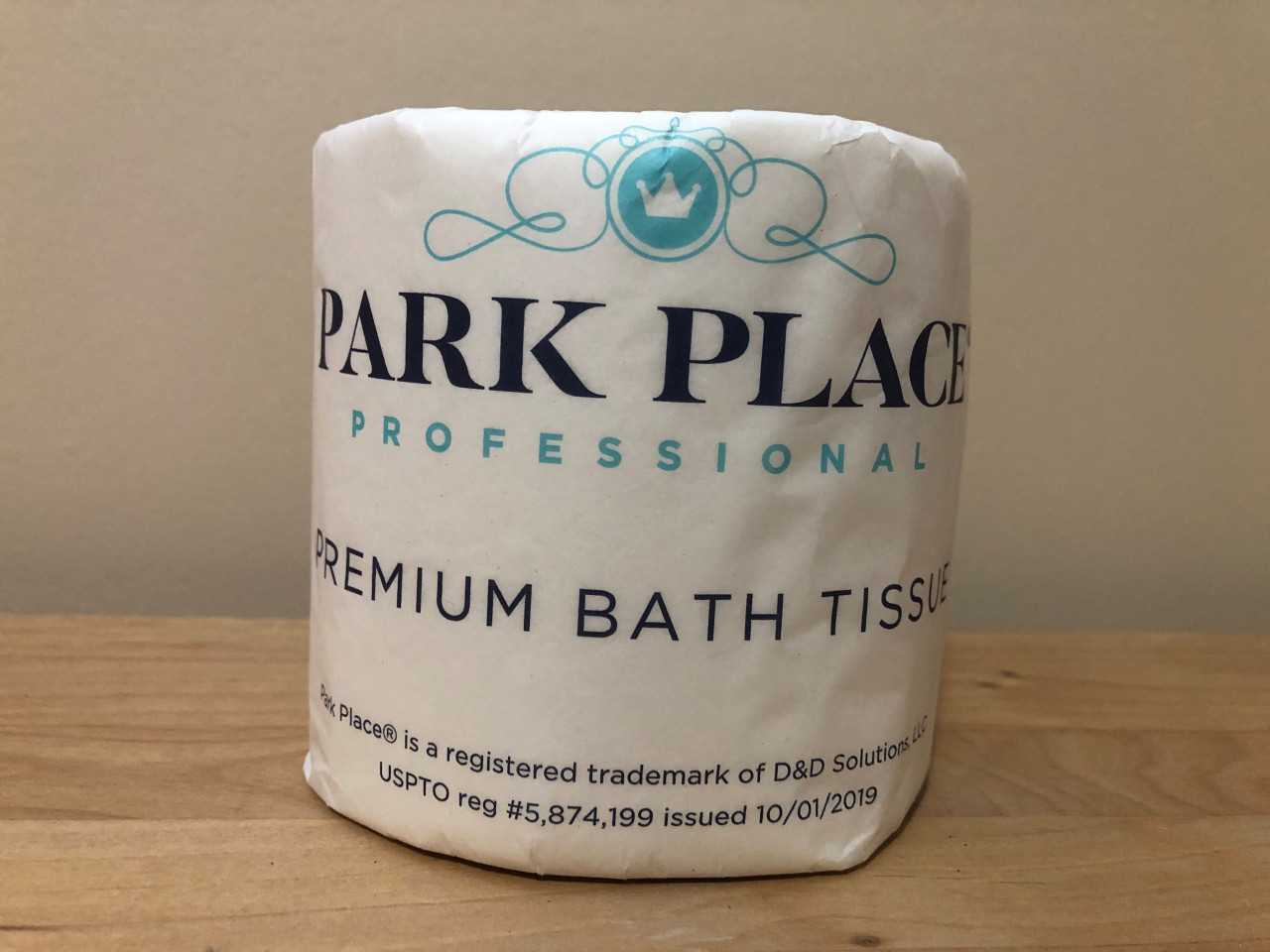 4 skid Lot of 120 Cases Total of PARK PLACE PROFESSIONAL PREMIUM BATH TISSUE 2-PLY - INDUSTRIAL PARTS