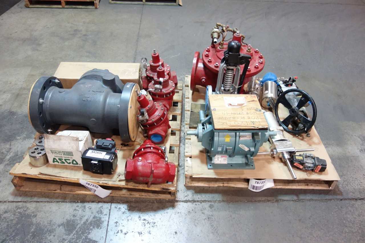 2 PALLETS OF ASSORTED VALVES AND VALVE ACCESSORIES - VALVES