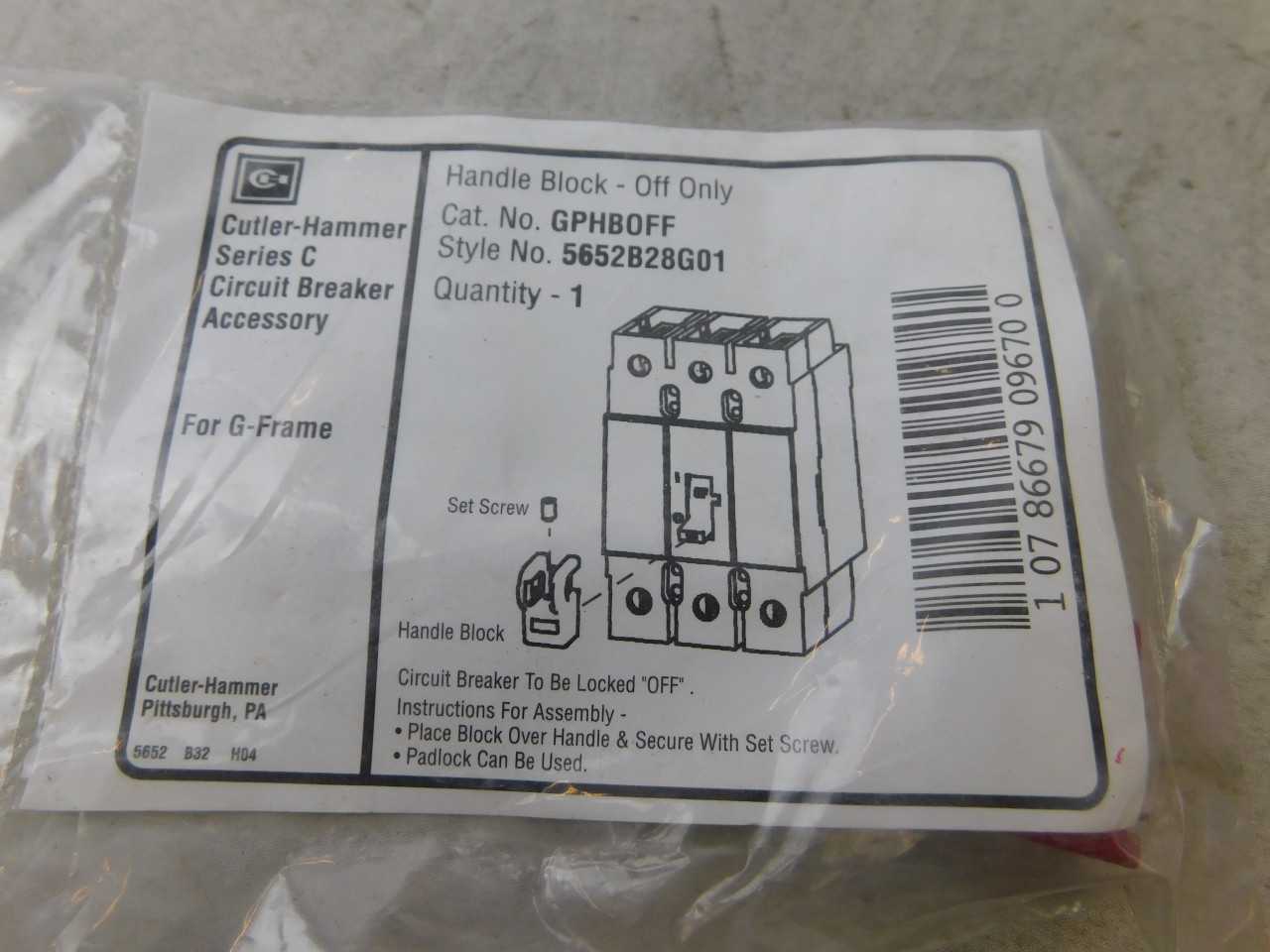 Lot of Qty 101x Eaton GPHBOFF MCCB Accy G Box Of 1 Red - ELECTRICAL COMPONENTS Lot of Qty 101x Eaton GPHBOFF MCCB Accy G Box Of 1 Red - ELECTRICAL COMPONENTS