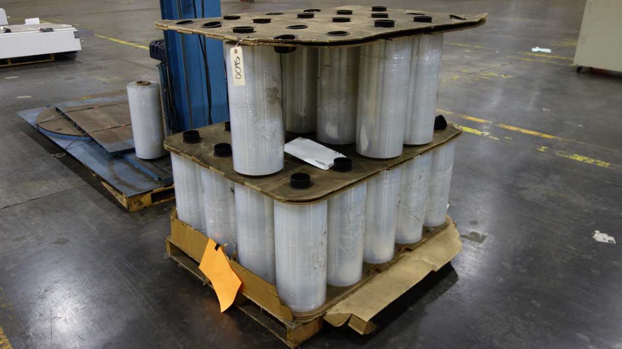 1 PALLET OF CLEAR STRETCH WRAP ROLLS FOR PALLET WRAPPER - PACKAGING