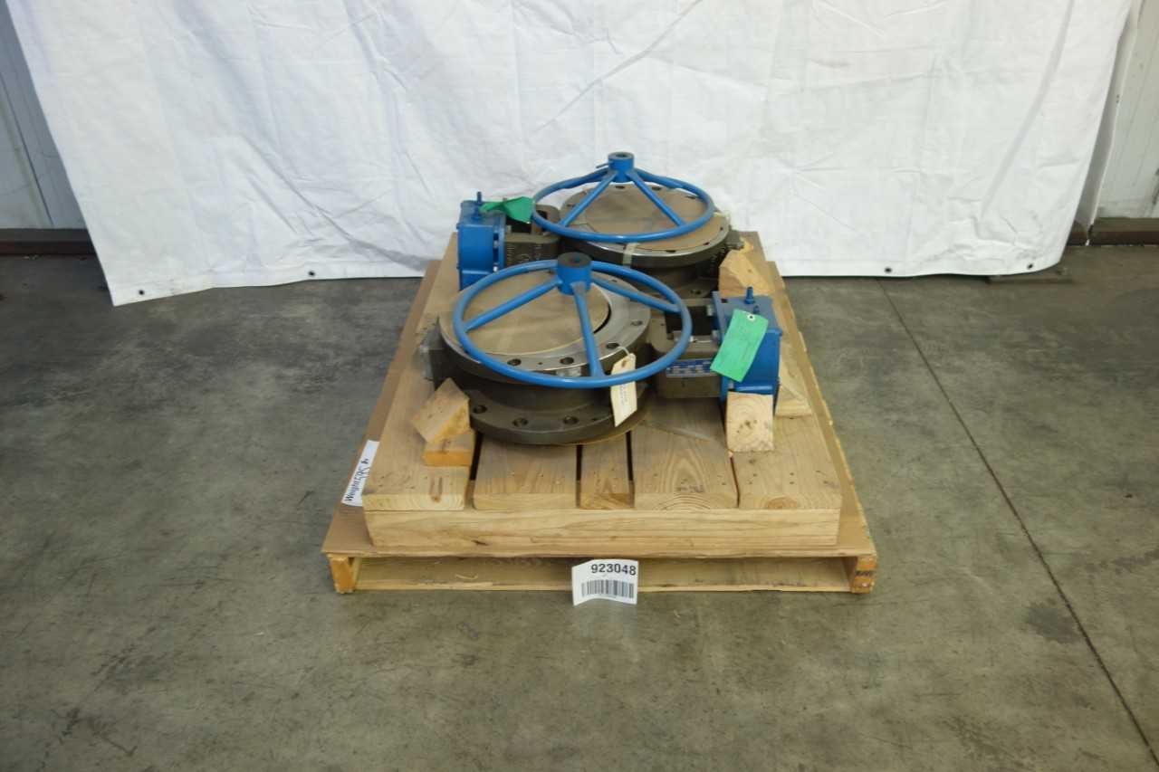LOT OF 2 ATWOOD & MORRILL TRICENTRIC MANUAL 10 IN BUTTERFLY VALVE - BUTTERFLY VALVE
