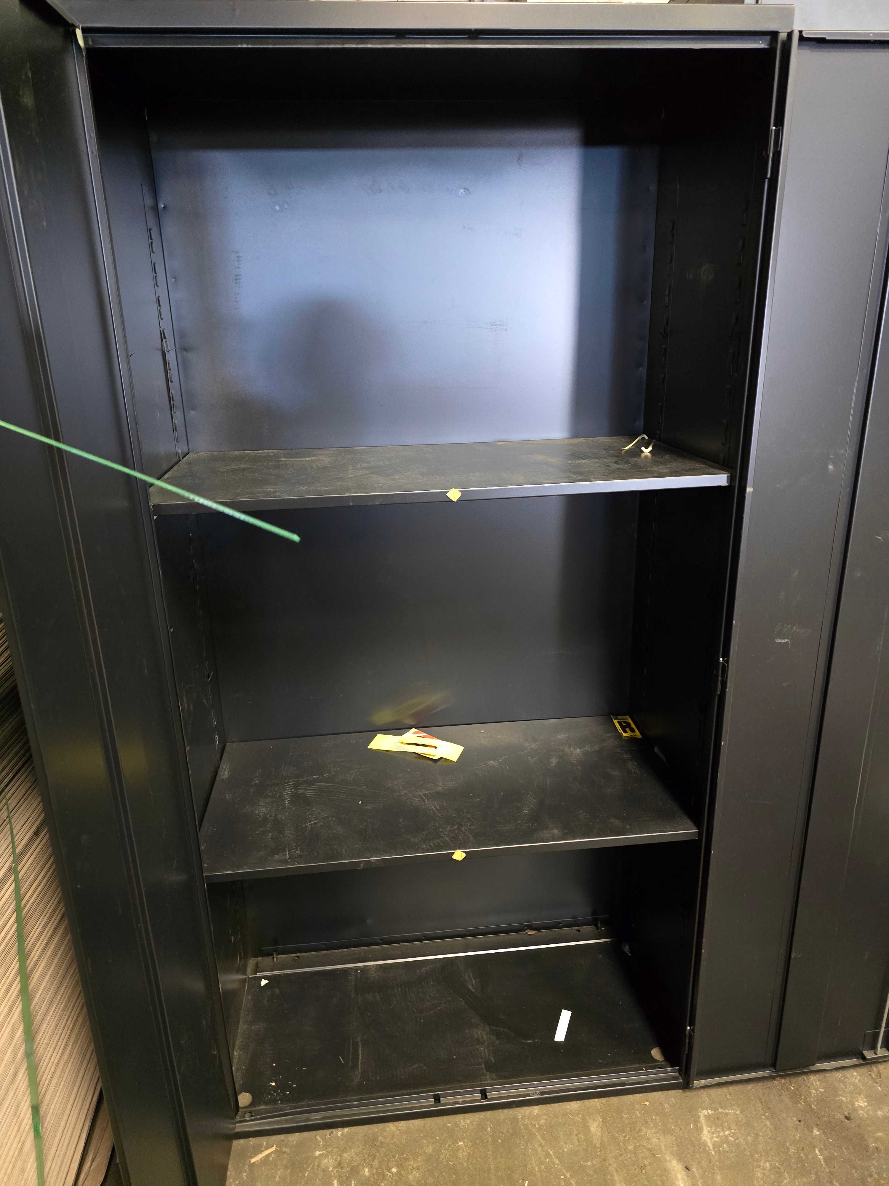 BLACK STORAGE CABINET - TOOL STORAGE
