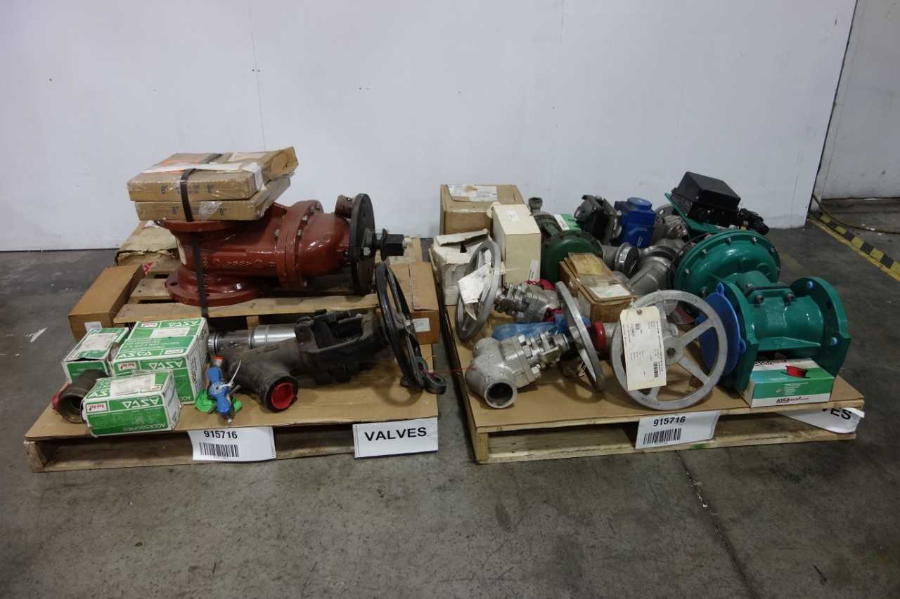 2 PALLETS OF ASSORTED VALVES - VALVES