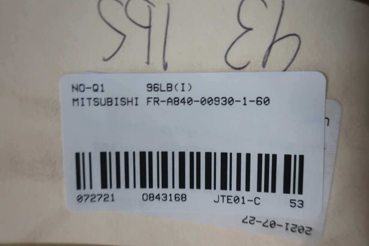 MITSUBISHI FR-A840-00930-1-60 AC VFD DRIVE 50HP - MOTOR DRIVES