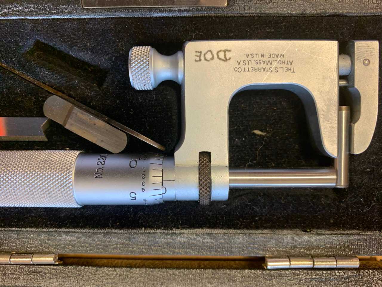 Brown & Sharpe Outside/ Starrett Tube Micrometers - ELECTRIC POWER TOOLS