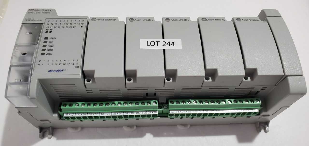 Allen Bradley Micro 850  2080-LC50-48QWB PLC - AUTOMATION & CONTROLS