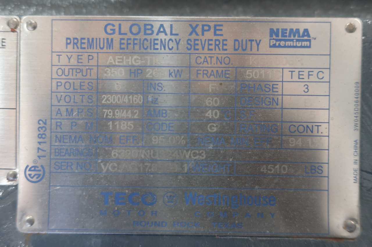 TECO WESTINGHOUSE KG3506R GLOBAL XPE ELECTRIC MOTOR - ELECTRIC MOTORS