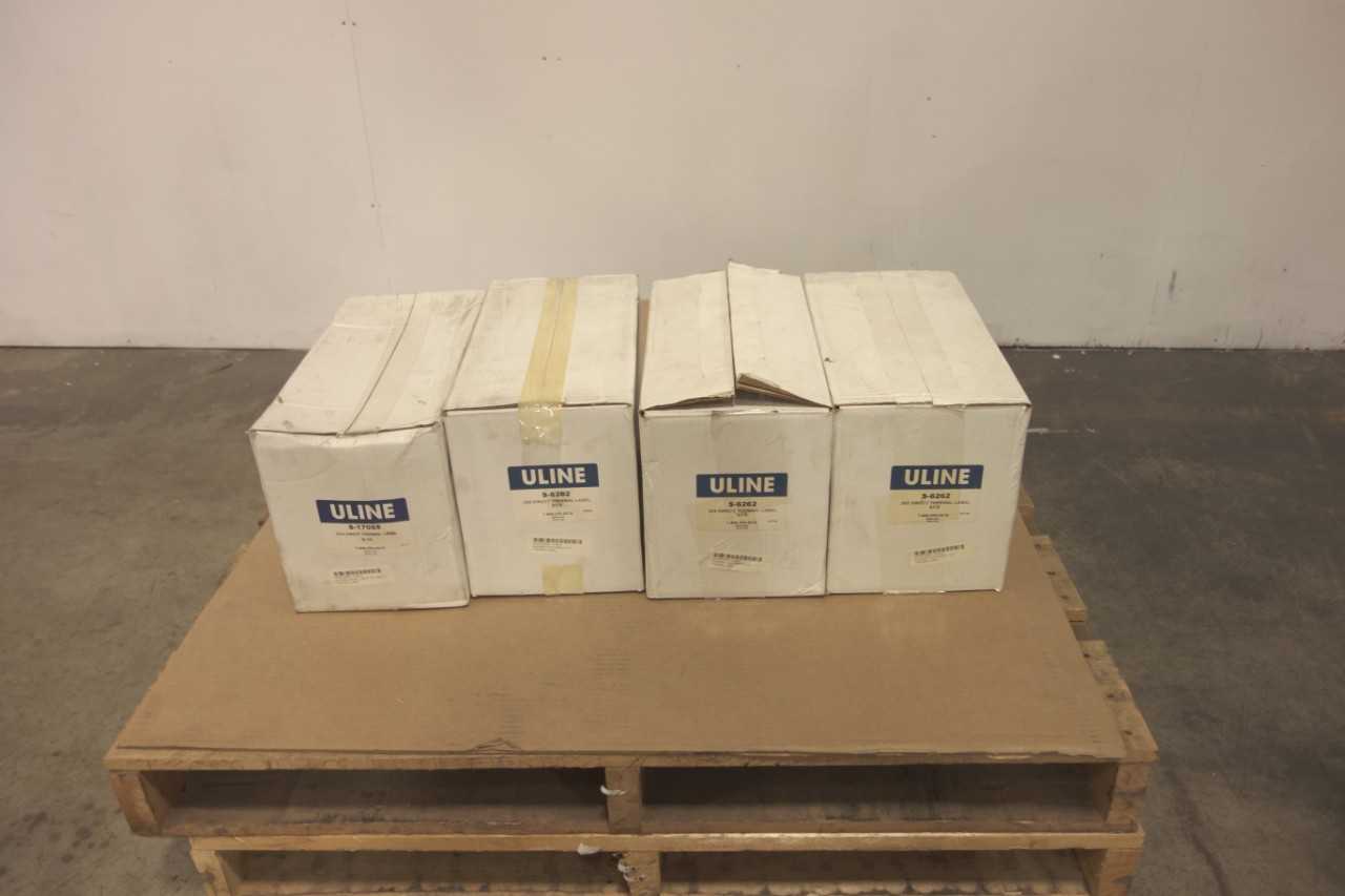 LOT OF ASSORTED ULINE THERMAL LABELS - ELECTRIC POWER TOOLS