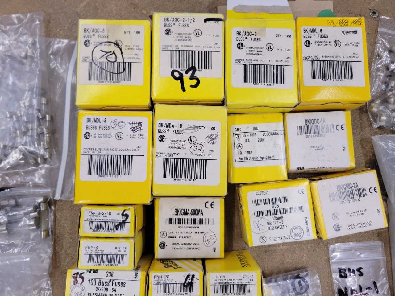 [Bussmann] Fuses - 200mA to 15A - All Packaged by P/N - INDUSTRIAL PARTS