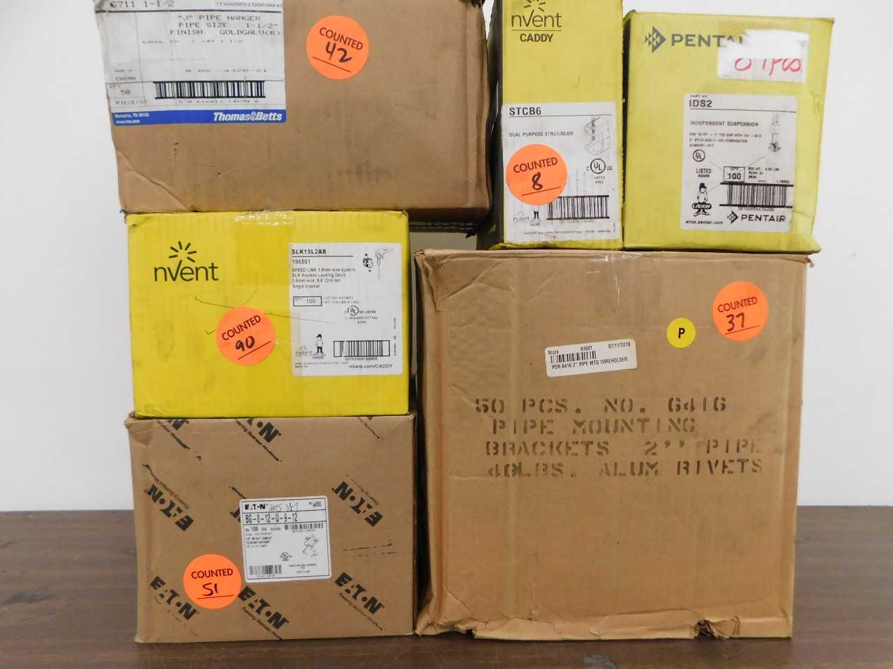 [Eaton + T&B + Nvent] 6 Partial Cases of Conduit Supports, Clamps + Mounts - CONDUIT FITTING