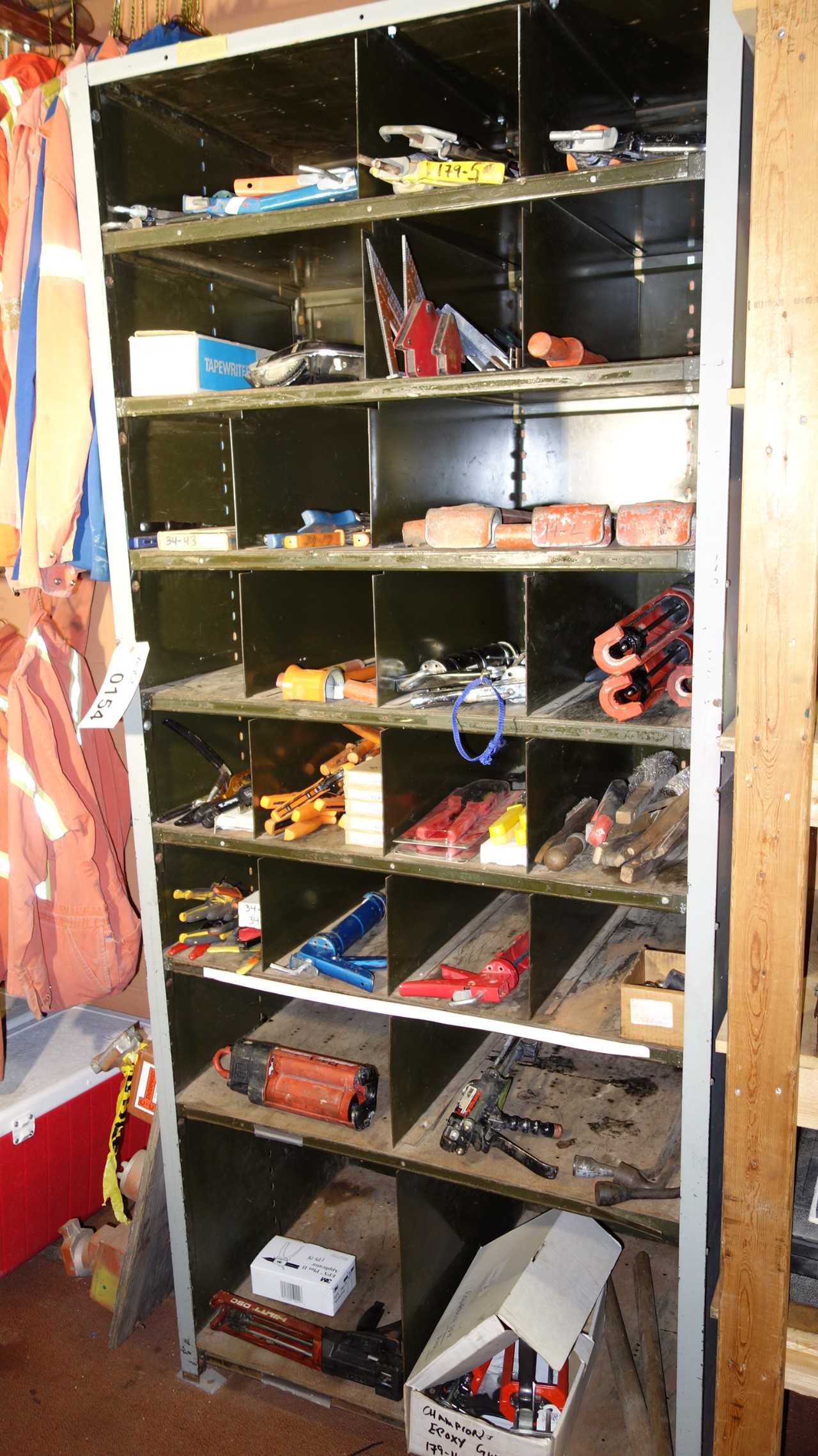 STEEL PIGEON HOLE CABINET ONLY - TOOL STORAGE
