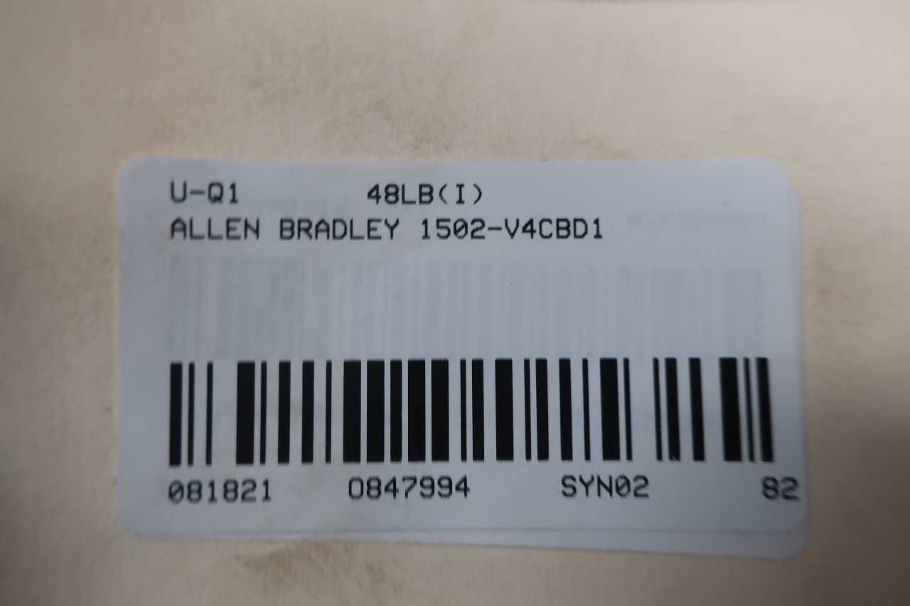 ALLEN BRADLEY 1502-V4CBD1 3PH 2500-5000V-AC 400A AMP VACUUM CONTACTOR - CONTACTORS