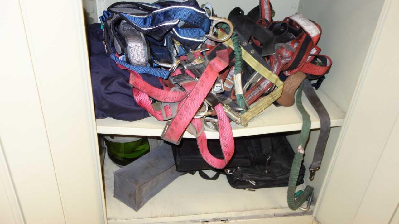 CONTENTS OF CABINET, ASSORTED SAFETY EQUIPMENT - SAFETY EQUIPMENT