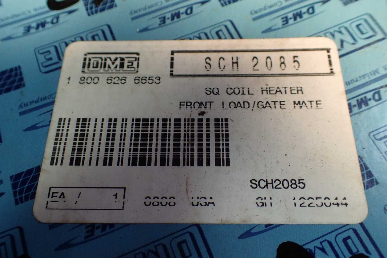 DME SCH-2085 Square Coil Heater Front Load/ Gate Mate: 240V, 36" Leads, NEW! - ELECTRICAL PARTS