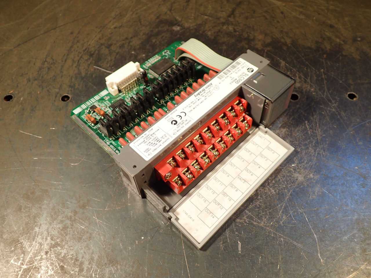 Allen Bradley SLC-500 1746-OA16 Ser D Output Module: 1746-0A16, Triac - AUTOMATION & CONTROLS