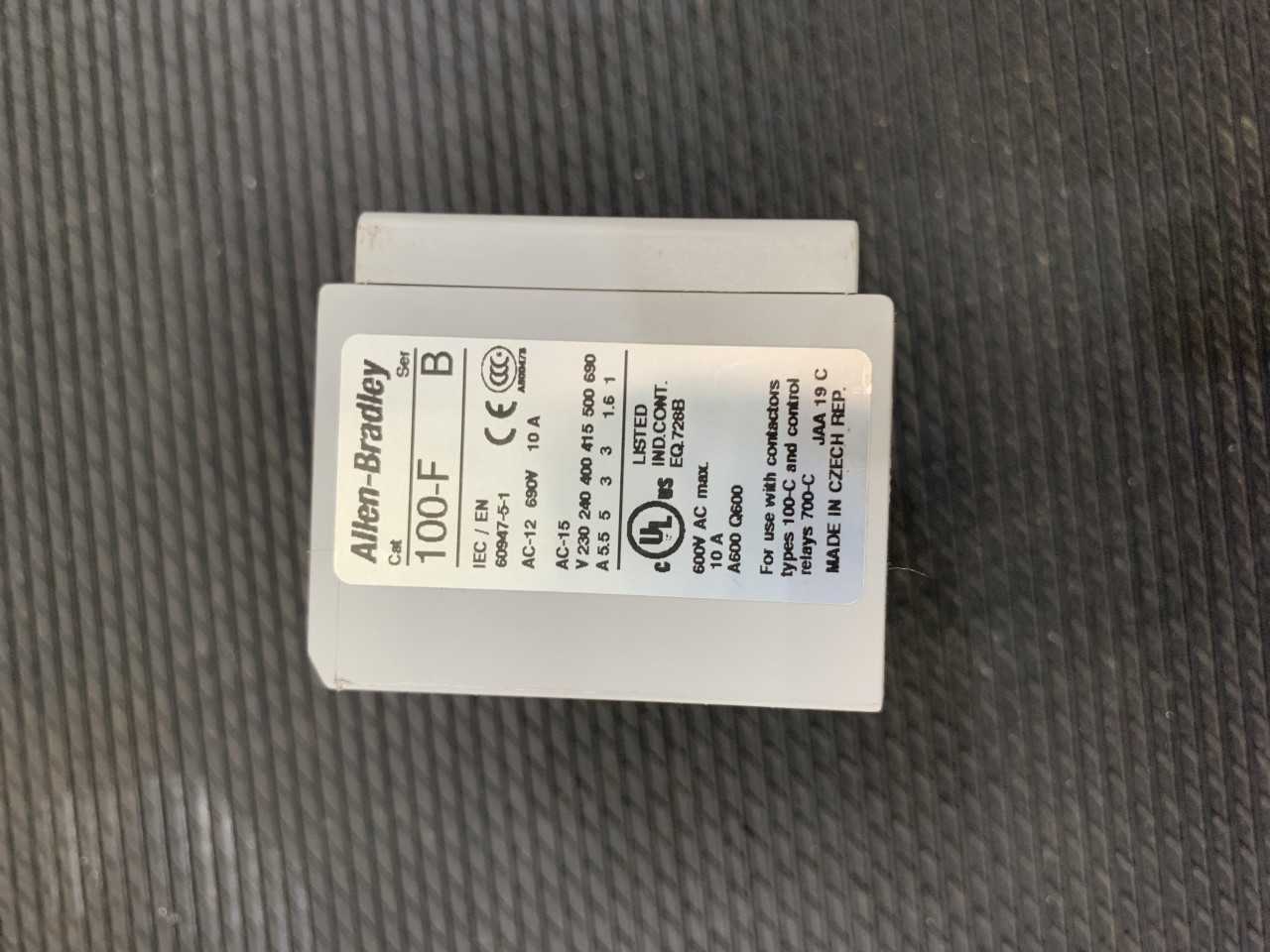 Lot of 5 Allen Bradley 100-F Series B 10 AMP Circuit Protection - INDUSTRIAL PARTS